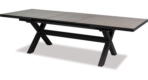 Lilac 2020 Oblong Extension Outdoor Table & Matzo High Back Chairs x 6